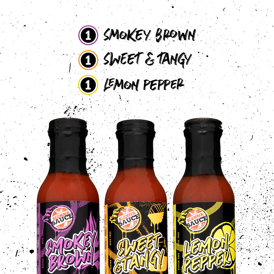 Smokey Brown, Sweet & Tangy, Lemon Pepper Variety Pack