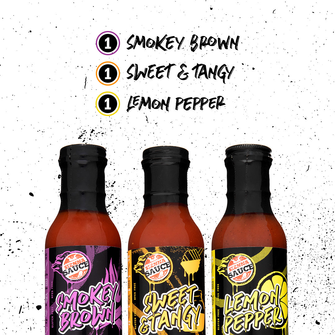 Smokey Brown, Sweet & Tangy, Lemon Pepper Variety Pack